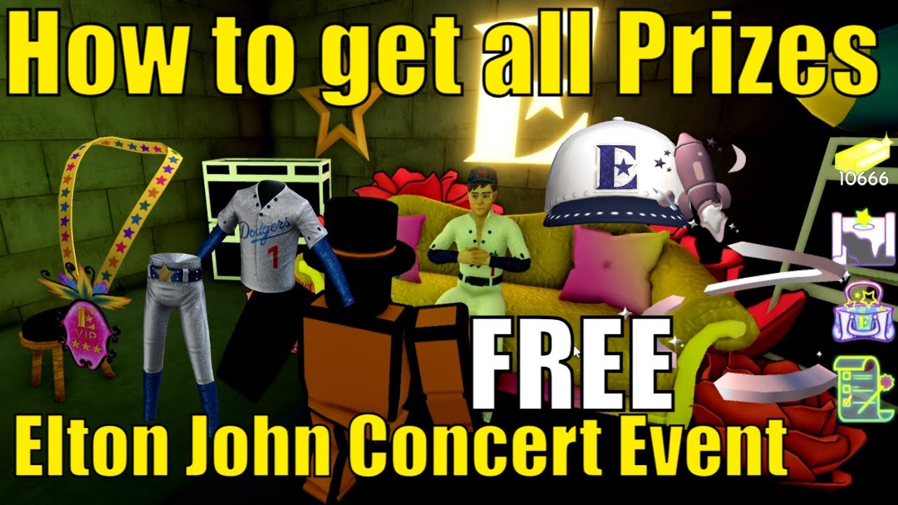 How to get all free items from Mariah Carey Concert Experience in Roblox