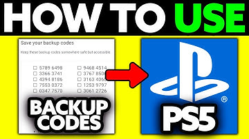 How To Use Backup Codes on PS5 (2025) - Step by Step