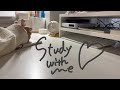 【STUDY WITH ME】1時間一緒に勉強しよう!60min | cafe BGM