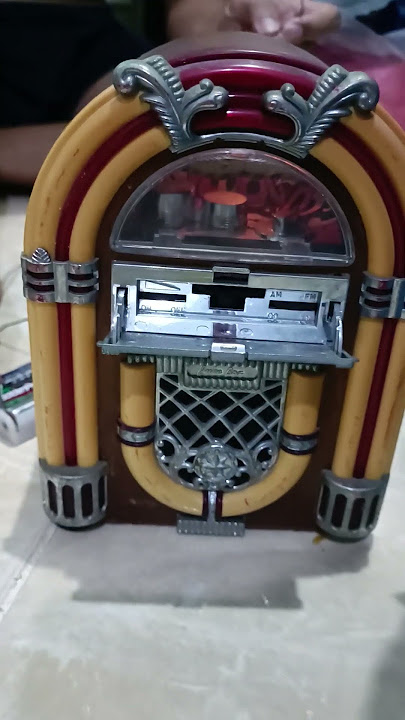 radio jadul 1946 / Vintage Cocacola jukebox kayu retro style - coca-cola