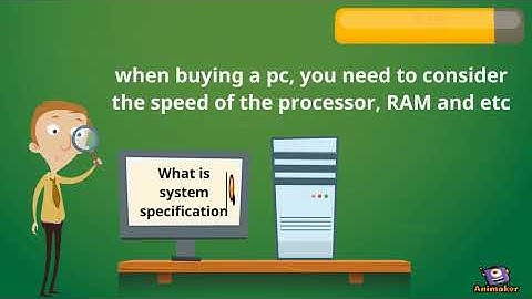 system specification part 1