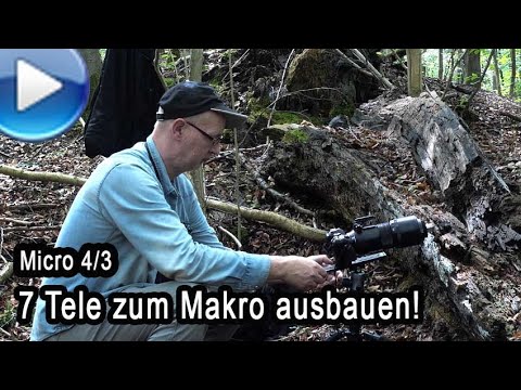 7 Teleobjektive bei Micro 4/3 zum Makro hochrüsten - per Mikroskopobjektiv + Nahlinse