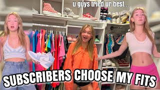 I LET MY SUBSCRIBERS PICK MY OUTFITS…