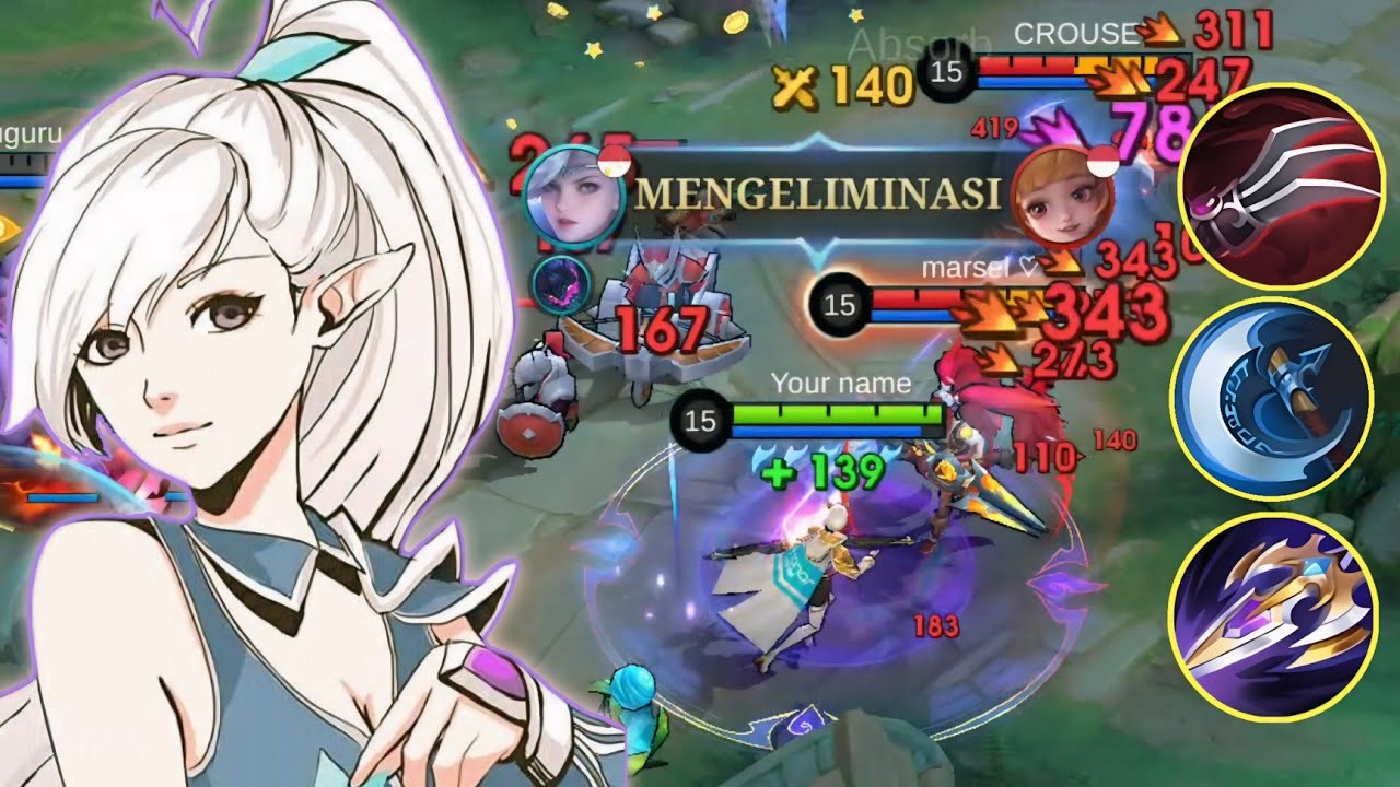 BUILD NYA BIKIN MUSUH TRAUMA🔥 BUILD CRITICAL MIYA EMANG SESAKIT ITU! BUILD ATTACK SPEED SKIP DULU