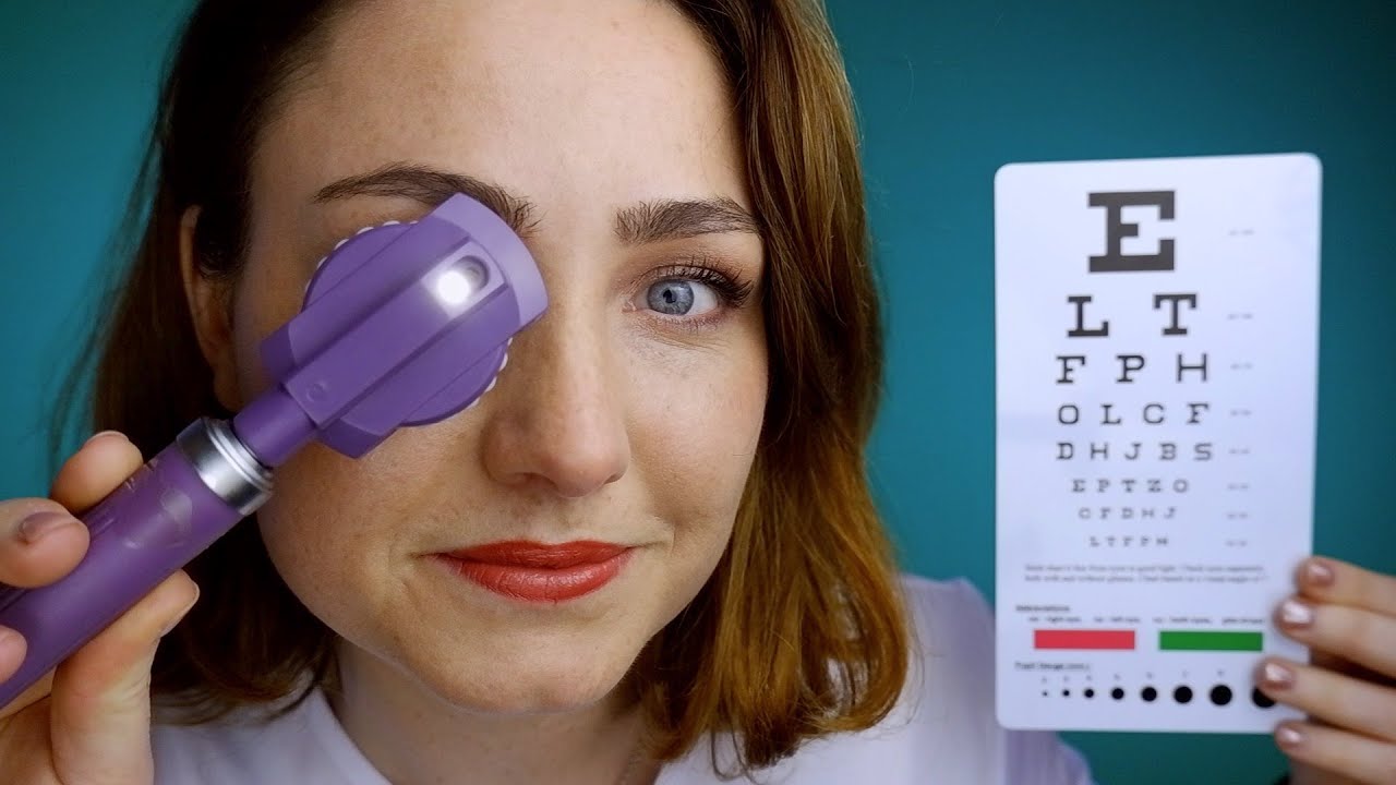 ASMR CRANIAL NERVE (II) Optic Nerve (snellen chart, colour blindness, visual field) YouTube