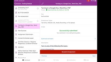 Canvas Student App - Submitting Assignments and Viewing Feedback