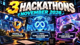 3 Hackathons You Shouldn't Miss in November 2026 | $2M+ in Prizes