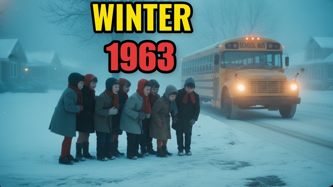 Waiting for the School Bus on a Freezing Morning — Winter 1963