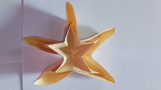 how to make origami star flower easy #origami #origamitutorial #papercraft #howtomake #craft