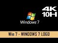 Windows 7 screensaver  windows 7 logo   10 hours no loop 4k