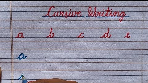  Cursive Writing for Beginners । Small letters a to z cursive writing .How to write cursive writing 