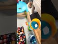 マーブルラン marble run さわやかライトブルーに回転する赤い玉