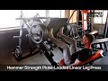 Hammer strength plate loaded linear leg press machine  life fitness india