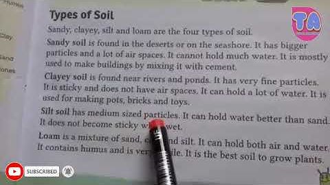 science  class 3 chapter 4 ( soil)part 2