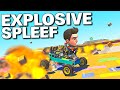 I Built an EXPLODING Spleef Arena to Troll My Friends!