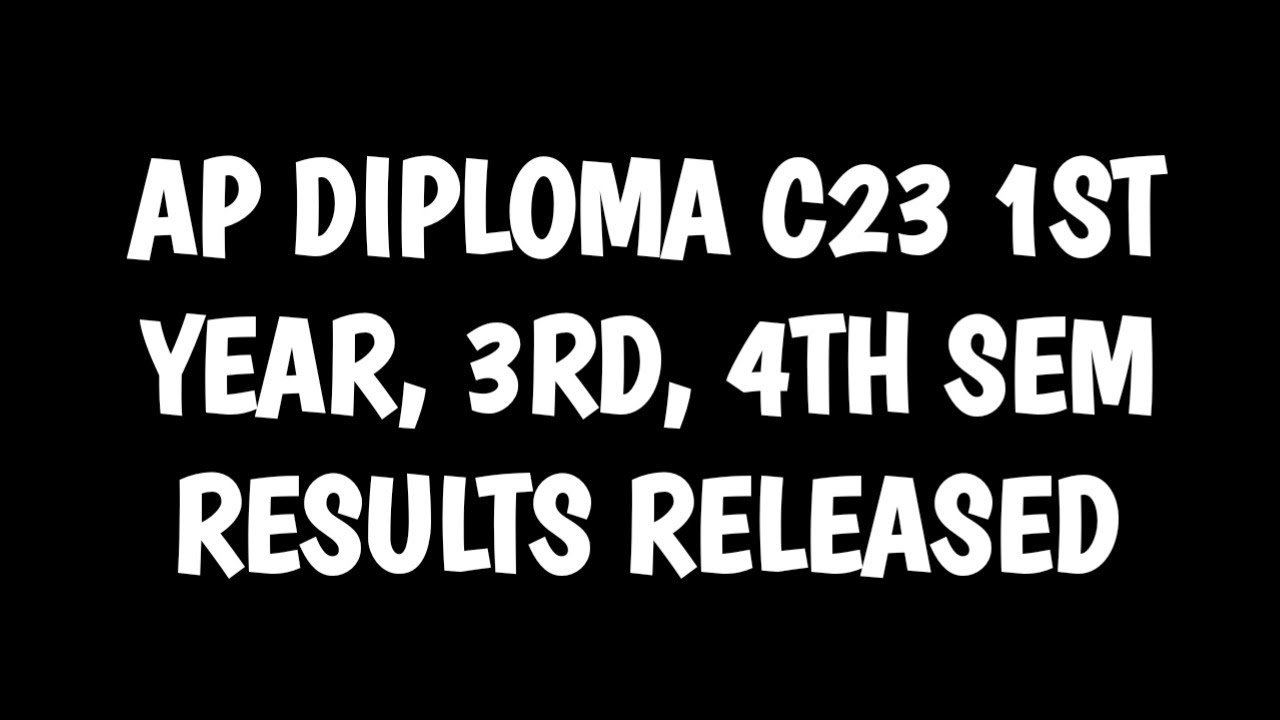 Ap diploma C23 results released 2025
