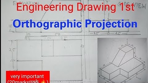 Engineering Drawing -1। orthographical projection। गुटका। important questions of engineering Drawing