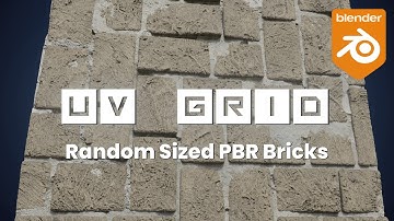 Random Sized PBR Bricks : UV Grid for Blender - A Tutorial Series - Part 13
