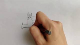 How to draw a Dog (Cartoon) step by step _2