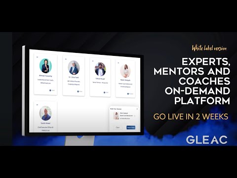 Our Experts/Mentors and Coaching as a Service Platform - video from Gleac