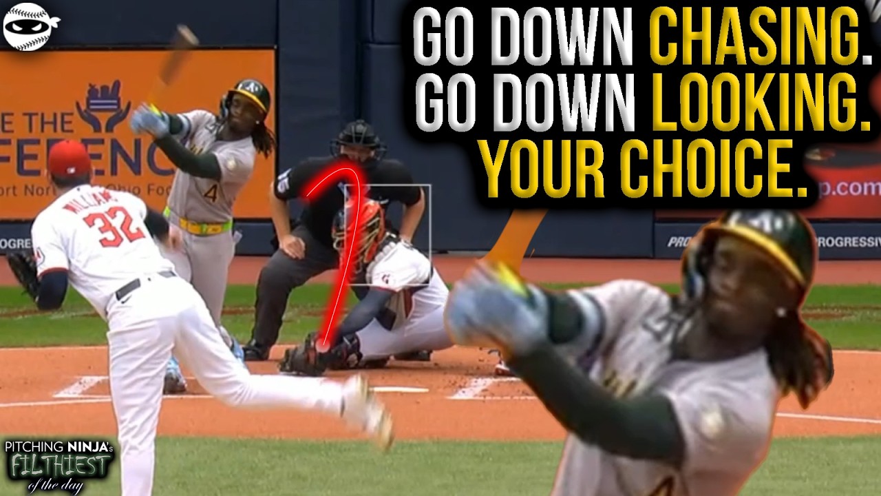 Gavin Williams Sweeper gives hitters an IMPOSSIBLE choice