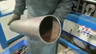 Double Cylinders Horizontal Semi Automatic Heavy Duty Hydraulic Tube Punching Machine