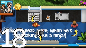 Robbery Bob - part 18 gameplay walkthrough - suburbs chapter 1 | robbery Bob easy gameplay mod menu.