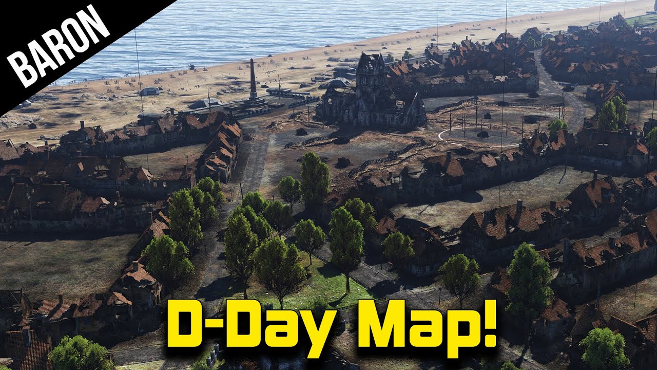 War Thunder D-Day Map 1.49 Hype & Tiger II 105mm Gameplay