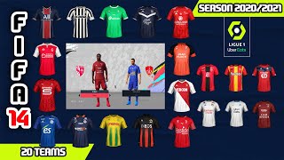 LIGUE 1 FIFA 20 KIT CONVERTED FOR FIFA 14 SEASON 2020/2021 | FIFA 20 Conversions (DB, Kits, etc)