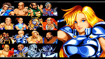 [World Heroes 2] Fighters who lost to Janne in a skinhead match and went bald.