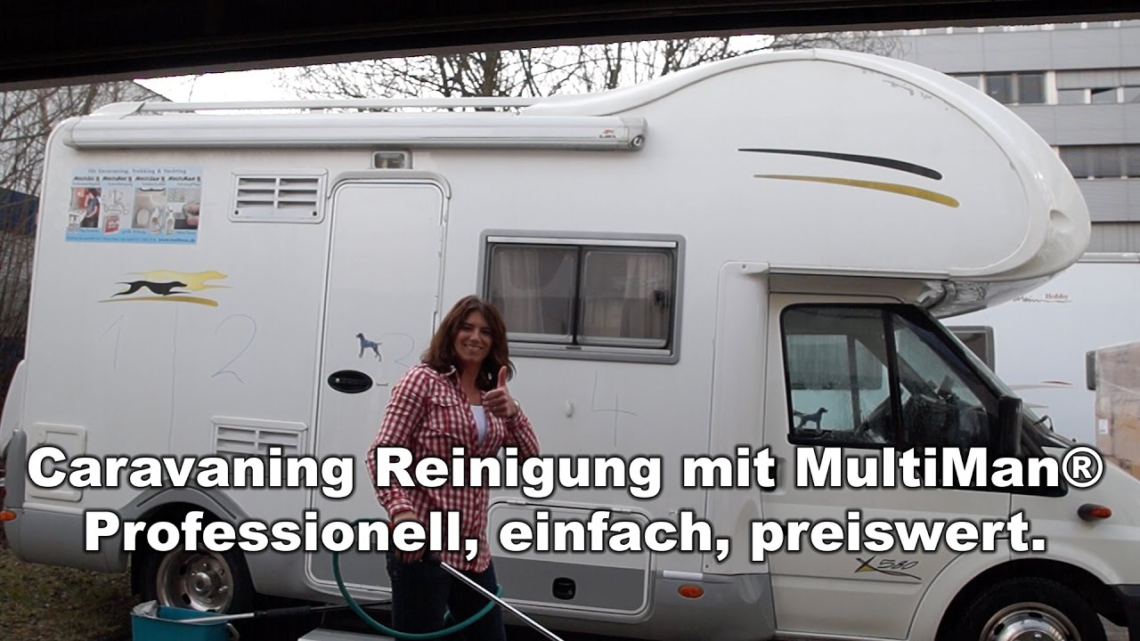 Wohnmobil und Wohnwagen professionell waschen 