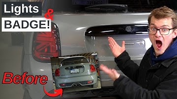 Blackline badge, tail light, and trim MINI INSTALL!