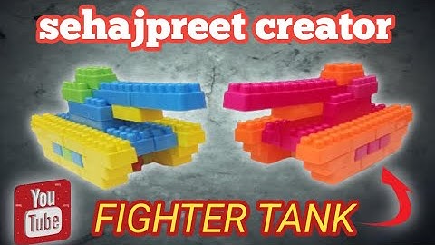 How To Make Blocks Fighter Tank for kids🪖#youtubevedio #sehajpreet creator ✨👌