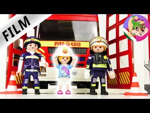 Playmobil film magyar – HANNAH ÉS APA A TŰZOLTÓÁLLOMÁSON! ÁLOMMUNKA? | gyereksorozat – Vogel család