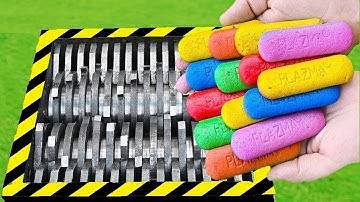 EXPERIMENT COLORFUL COOKIE VS SHREDDER