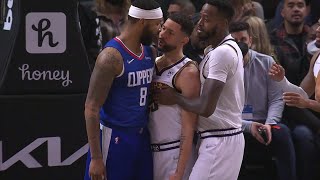 Austin Rivers tries to fight Marcus Morris after he elbowed him 👀