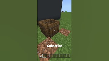 Minecraft: How to build a working trash can #shorts