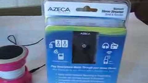 Azeca Bluetooth Stereo Streamer - Model BTT009  - How to pair in Receiver mode