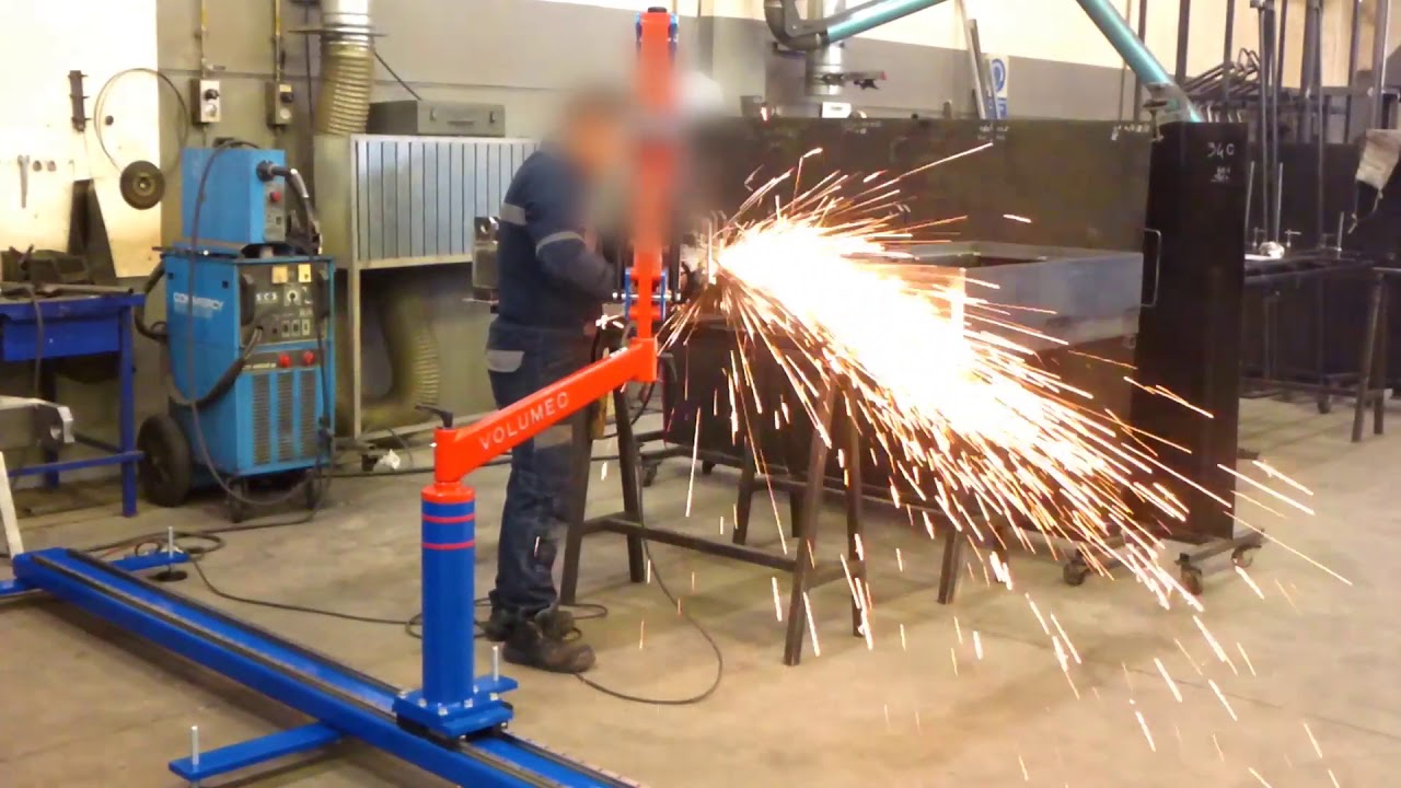 EASYARM 3  articulated arm  for grinder  with orbital attachment C-D  by Volumec