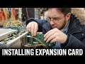 Installing a Nortel MICS Expansion Card &amp; M12X0 12-Port line Expansion Module &amp; Fiber Optic Cable