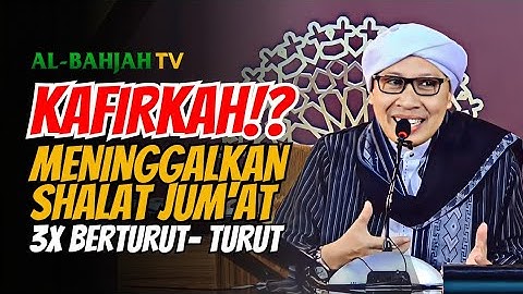 3x Berturut-turut tidak Shalat Jum
