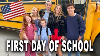 Exchange Students First Day of School in United States of America