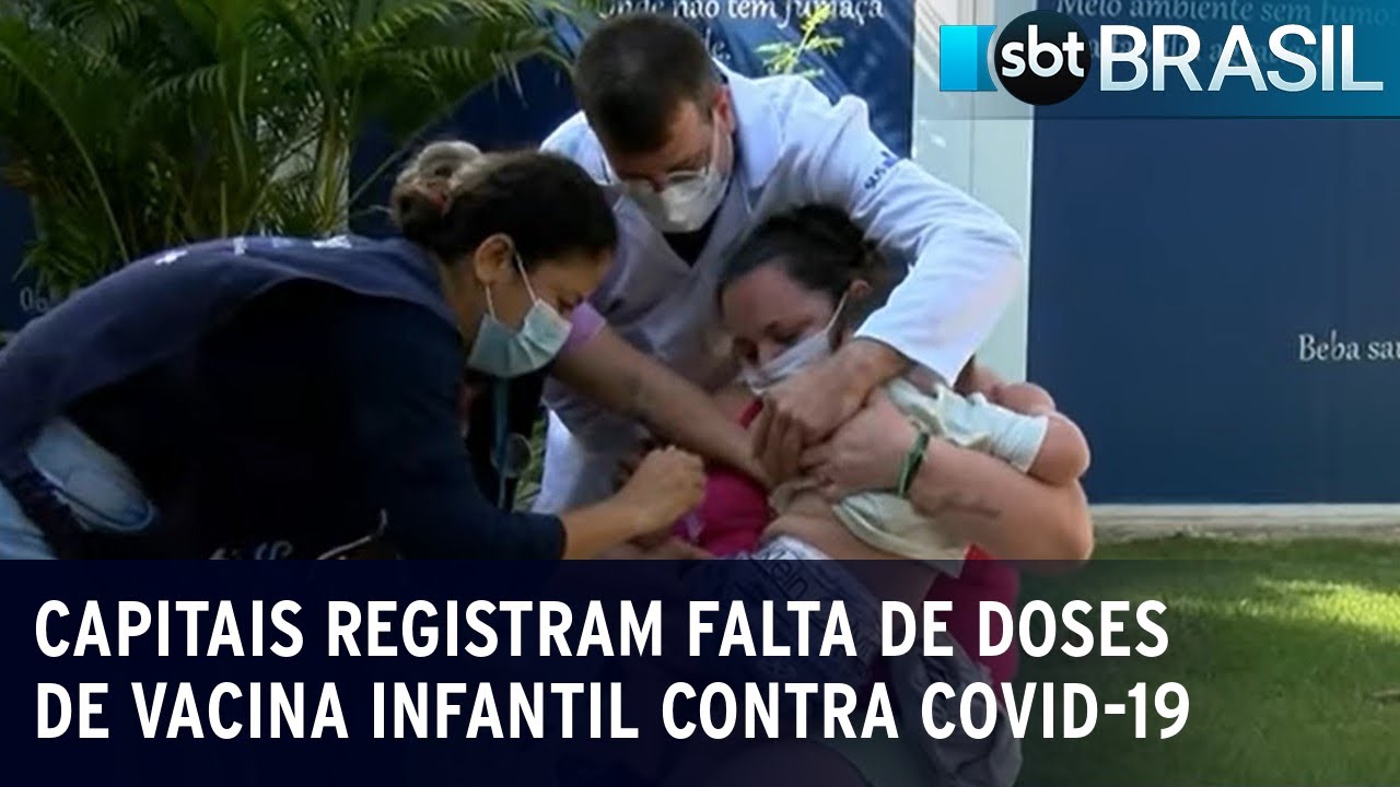 Capitais registram falta de doses de vacina infantil contra covid-19 | SBT Brasil (05/01/23)