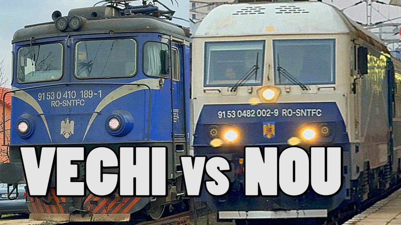 VECHI vs NOU - LOCOMOTIVE ROMANESTI - Old vs New Trains - LEMA - Trains in Europe 