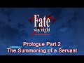Fate/stay night - Prologue Part 2: The Summoning of a Servant