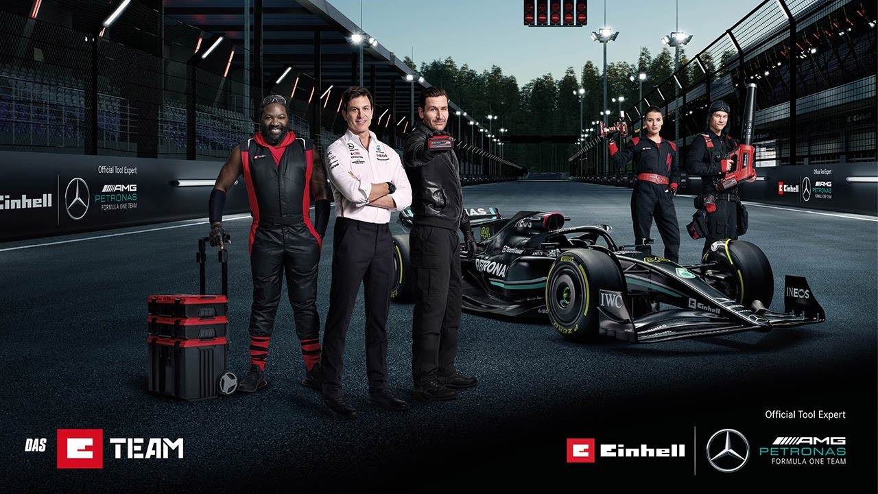 Die E-Team Mission für das Mercedes-AMG PETRONAS F1 Team Einhell.de