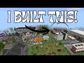 I made my own FNAF city in MINECRAFT BE