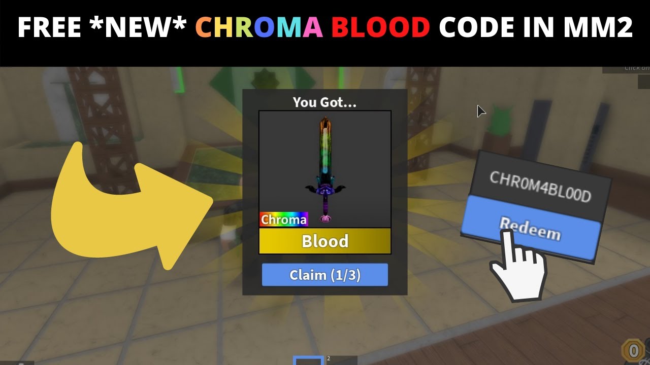 *FREE CODE* NEW CHROMA BLOOD CODE IN MM2 UPDATE! WORKING MM2