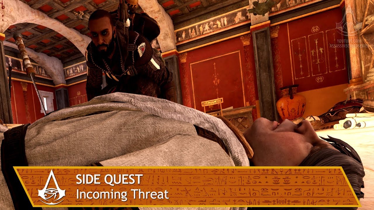 Tog Hollywood Lade være med Assassin's Creed Origins - Side Quest - Incoming Threat - YouTube