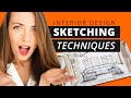 Gambar cover Interior Design Sketching Techniques - Drawing Like a PRO!